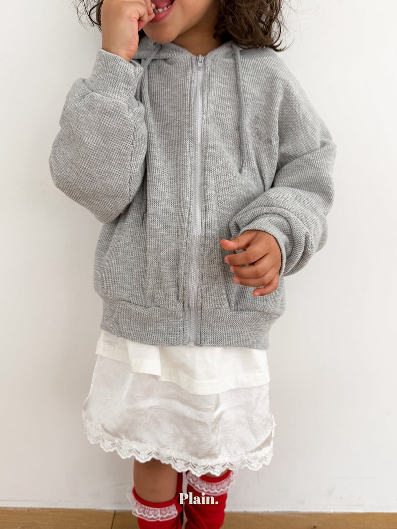 Plain - Korean Children Fashion - #magicofchildhood - Croffile Hood Zip-up - 10