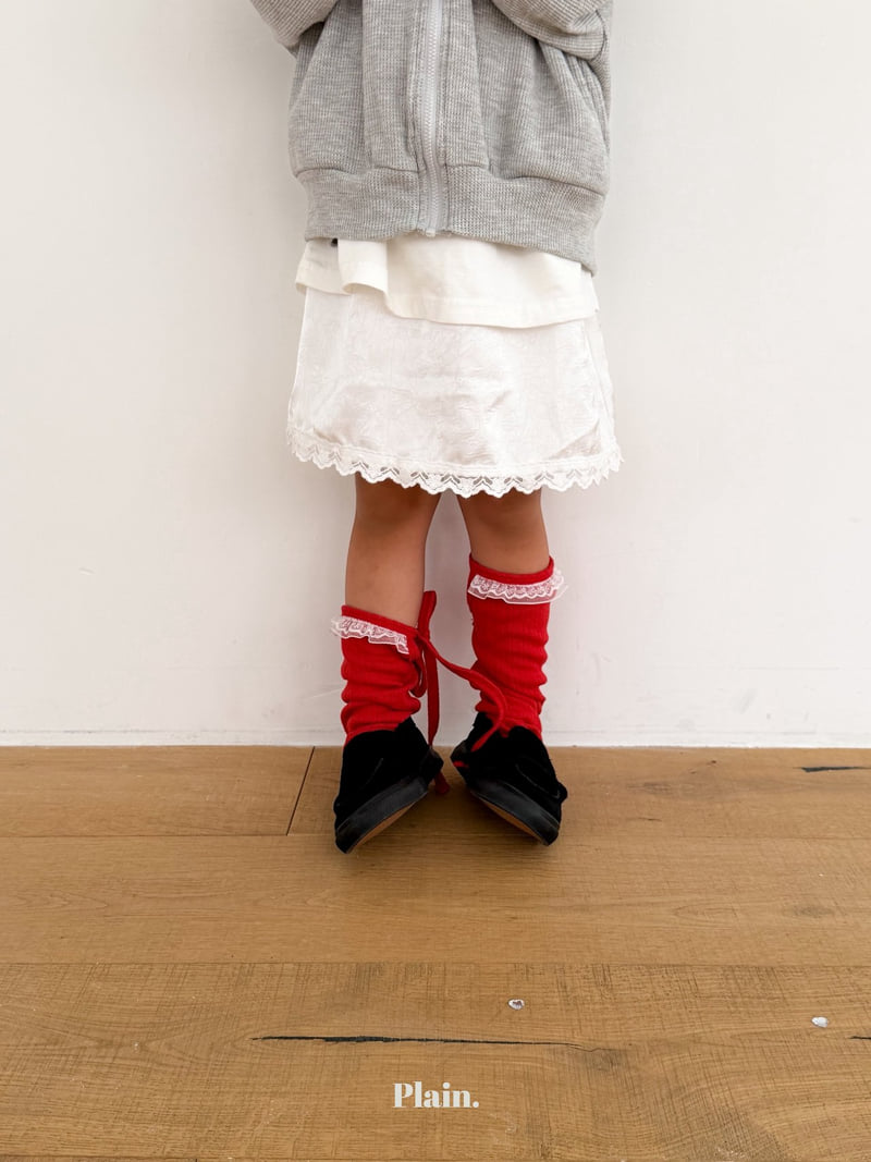 Plain - Korean Children Fashion - #minifashionista - Plain Lace Socks - 7