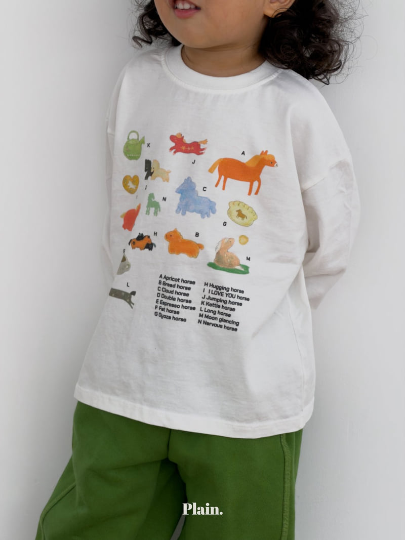 Plain - Korean Children Fashion - #prettylittlegirls - Pony Tee - 10