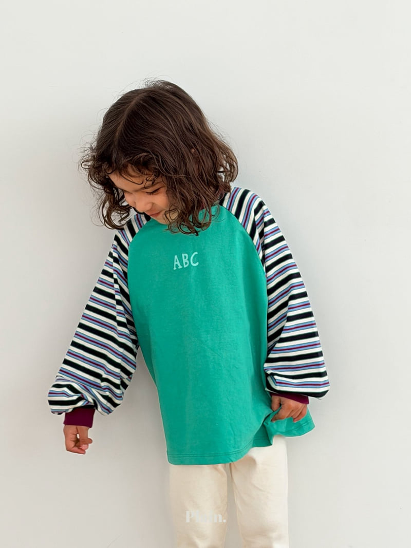 Plain - Korean Children Fashion - #minifashionista - ABC Raglan Tee - 4