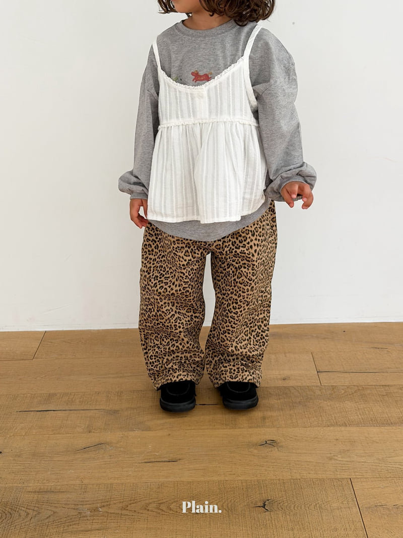 Plain - Korean Children Fashion - #stylishchildhood - Leopard Pants - 8