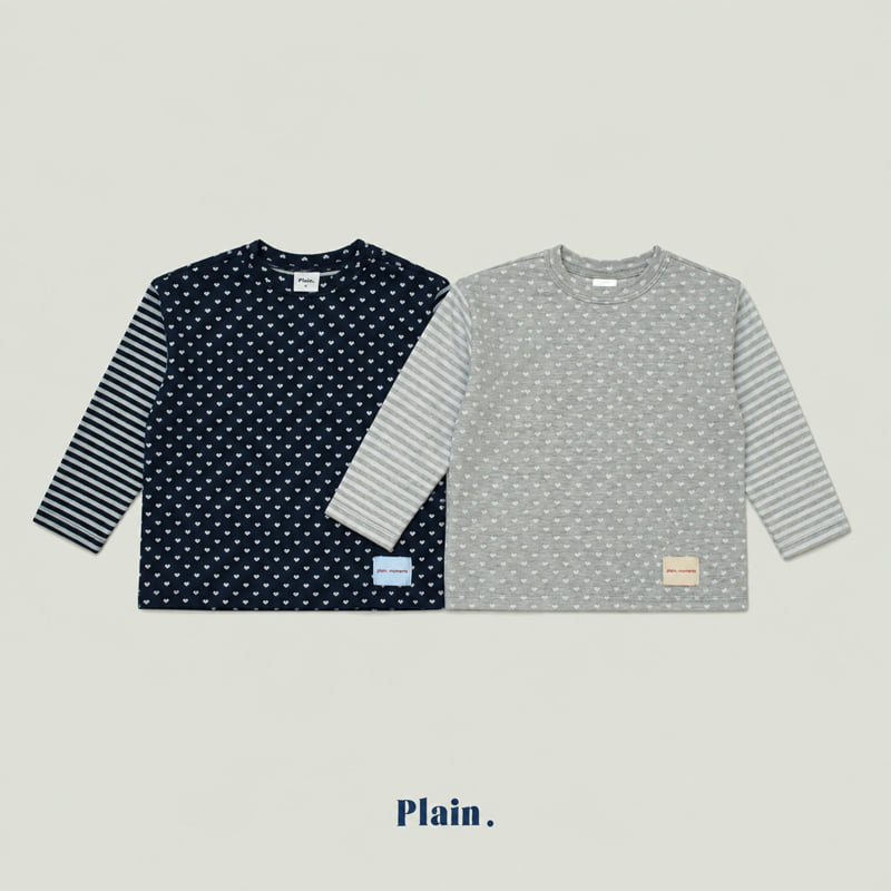 Plain - Korean Children Fashion - #stylishchildhood - Heart Tee