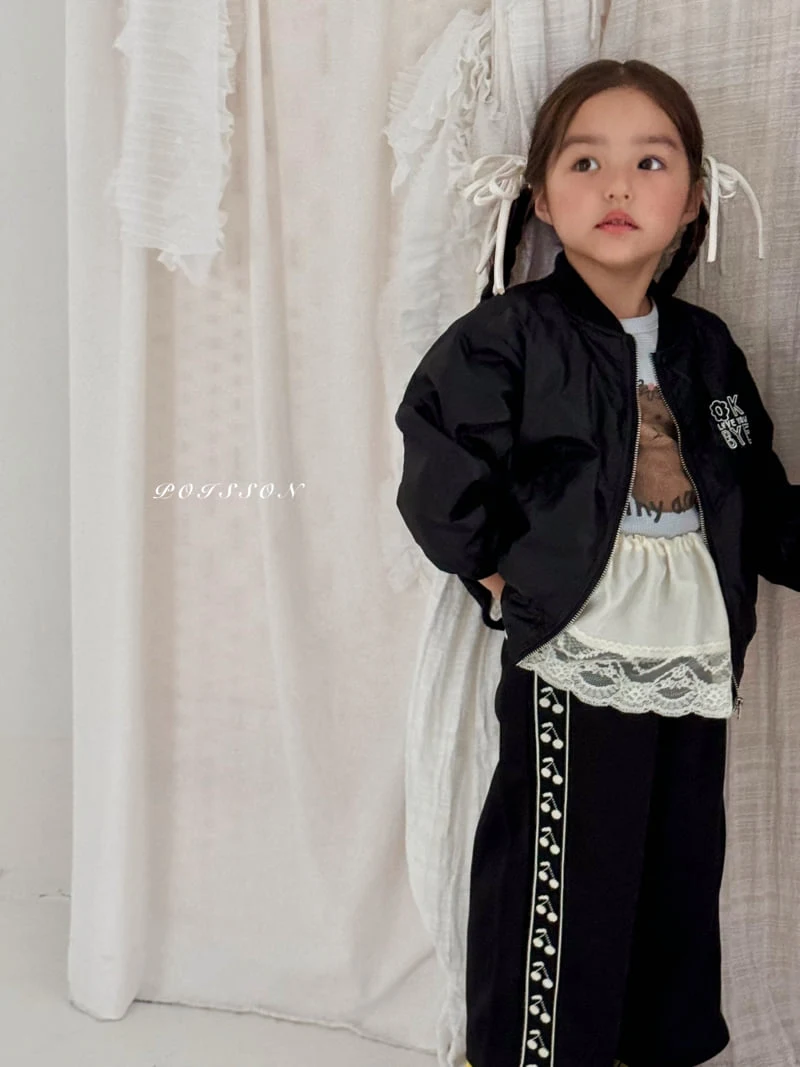 Poisson - Korean Children Fashion - #Kfashion4kids - Hive Bomber Padded Jacket - 8