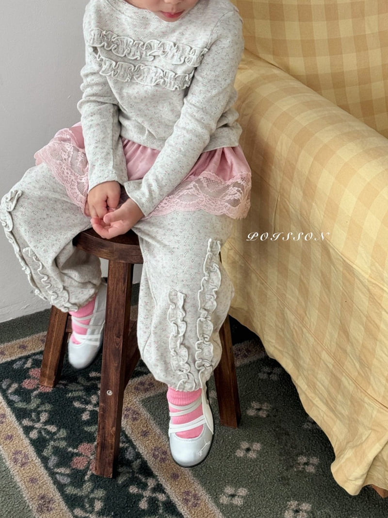 Poisson - Korean Children Fashion - #Kfashion4kids - Frill Jogger Pants - 6