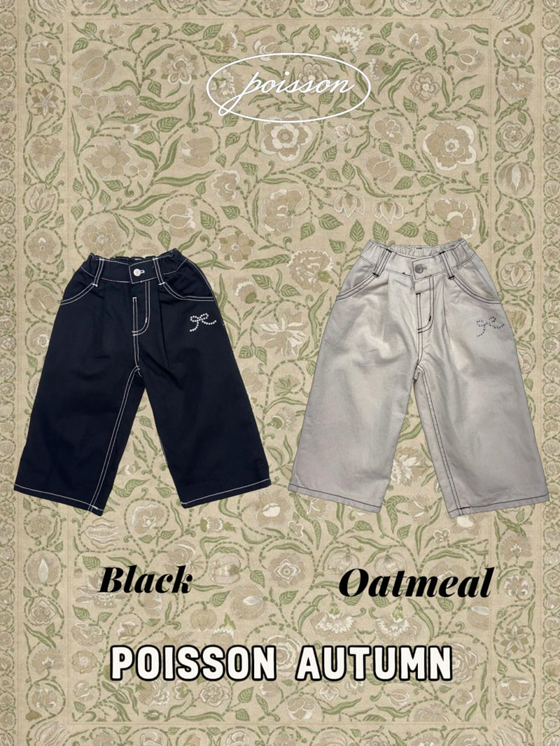 Poisson - Korean Children Fashion - #Kfashion4kids - Ribbon Stone Pants
