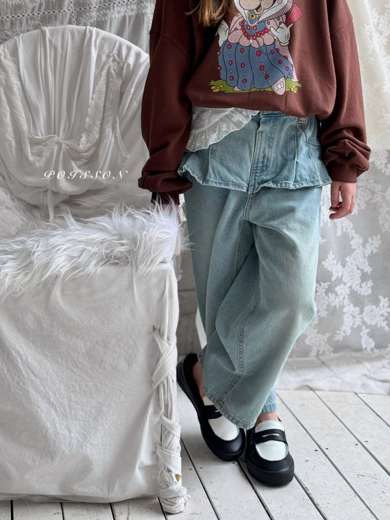 Poisson - Korean Children Fashion - #Kfashion4kids - Pleats Skirt Denim - 7