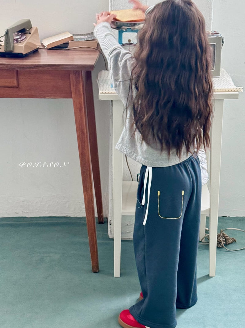 Poisson - Korean Children Fashion - #Kfashion4kids - Ribbon Embroidery Pants - 6