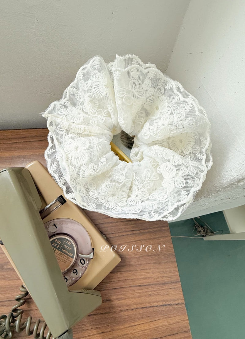 Poisson - Korean Children Fashion - #prettylittlegirls - Bloom Lace Scrunchie - 4
