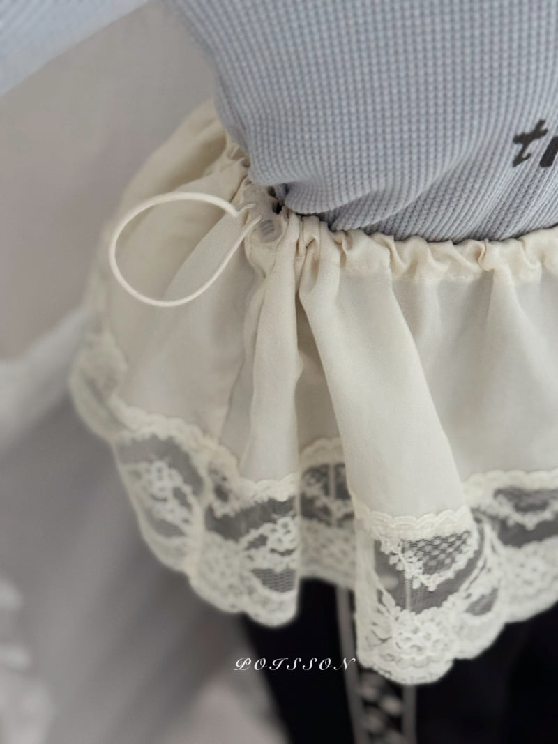 Poisson - Korean Children Fashion - #childofig - Milky Layered Skirt - 4