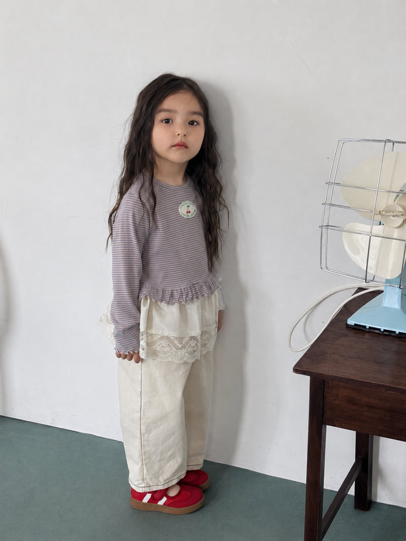 Poisson - Korean Children Fashion - #childofig - Ribbon Stone Pants - 9