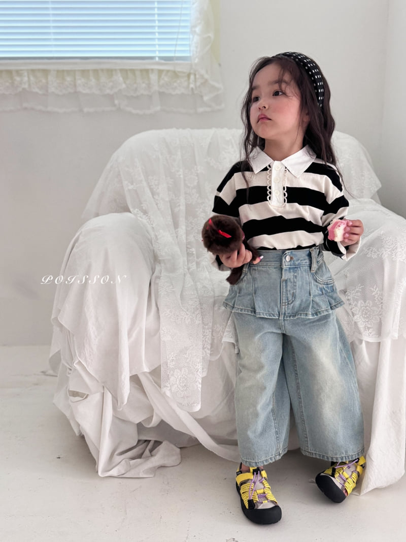 Poisson - Korean Children Fashion - #childofig - Pleats Skirt Denim - 12