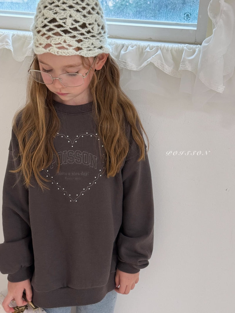 Poisson - Korean Children Fashion - #childofig - Poisson Embroidery Sweatshirt - 6