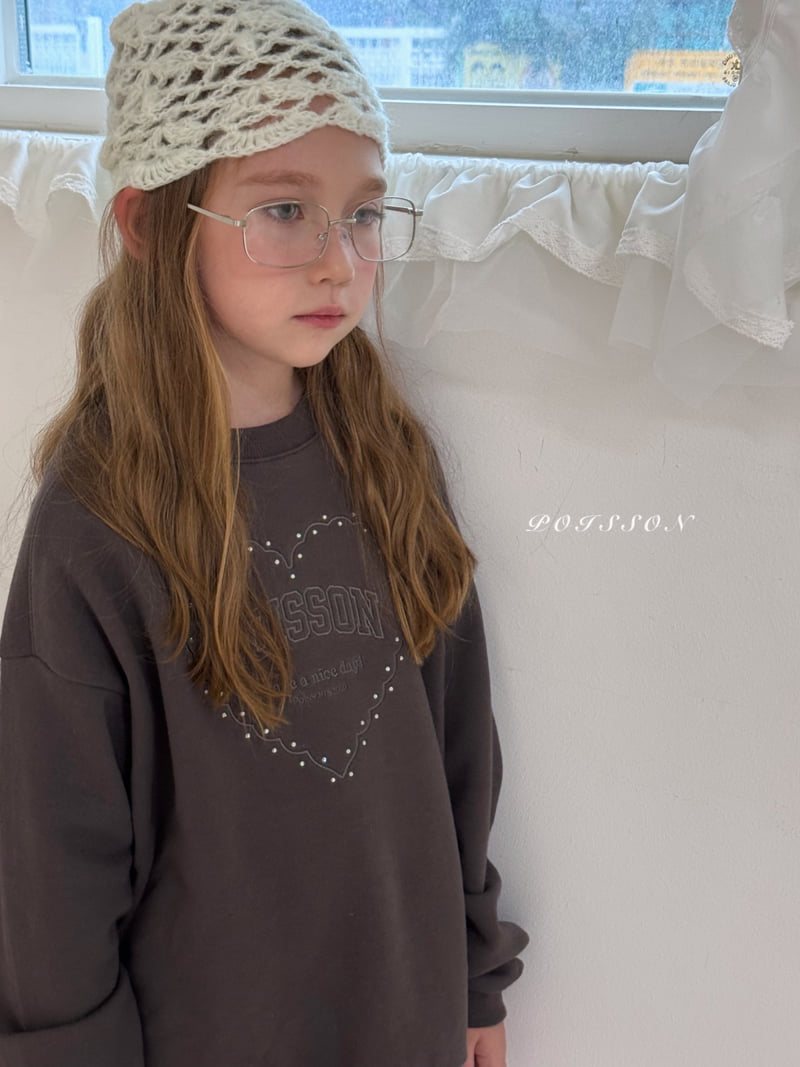 Poisson - Korean Children Fashion - #childofig - Poisson Embroidery Sweatshirt - 7