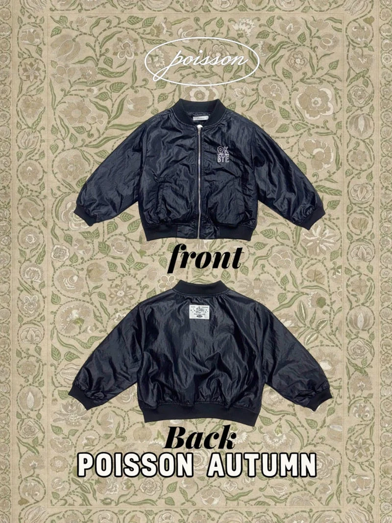 Poisson - Korean Children Fashion - #childrensboutique - Hive Bomber Padded Jacket