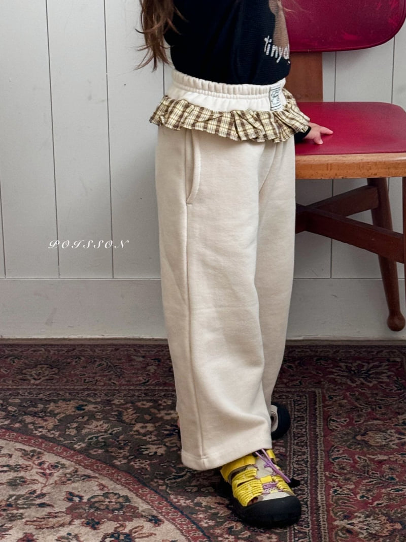 Poisson - Korean Children Fashion - #childrensboutique - Check Frill Pants - 5