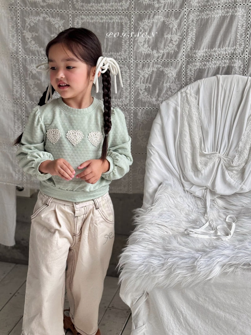 Poisson - Korean Children Fashion - #designkidswear - Ribbon Stone Pants - 11