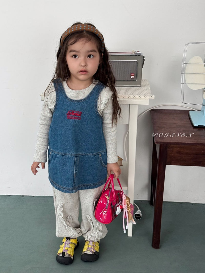 Poisson - Korean Children Fashion - #designkidswear - Denim Dress - 4