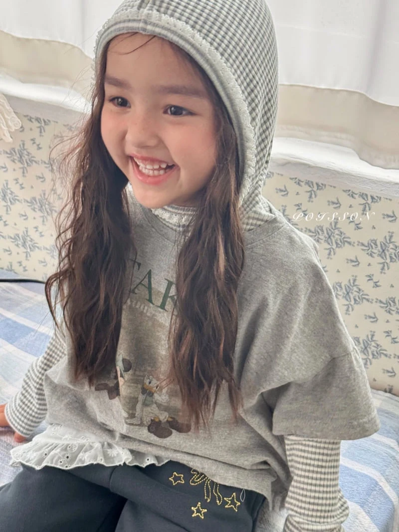 Poisson - Korean Children Fashion - #discoveringself - Stripe Hooded Tee - 9