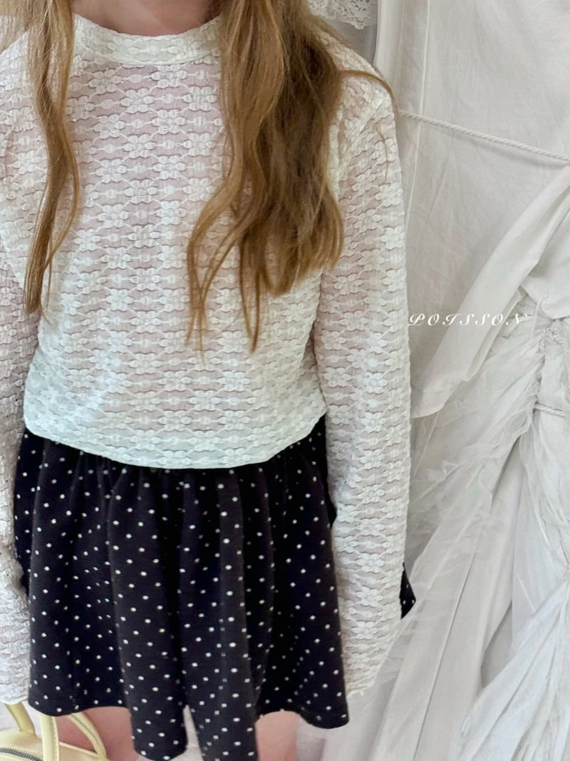 Poisson - Korean Children Fashion - #discoveringself - Lace Layered Tee - 6