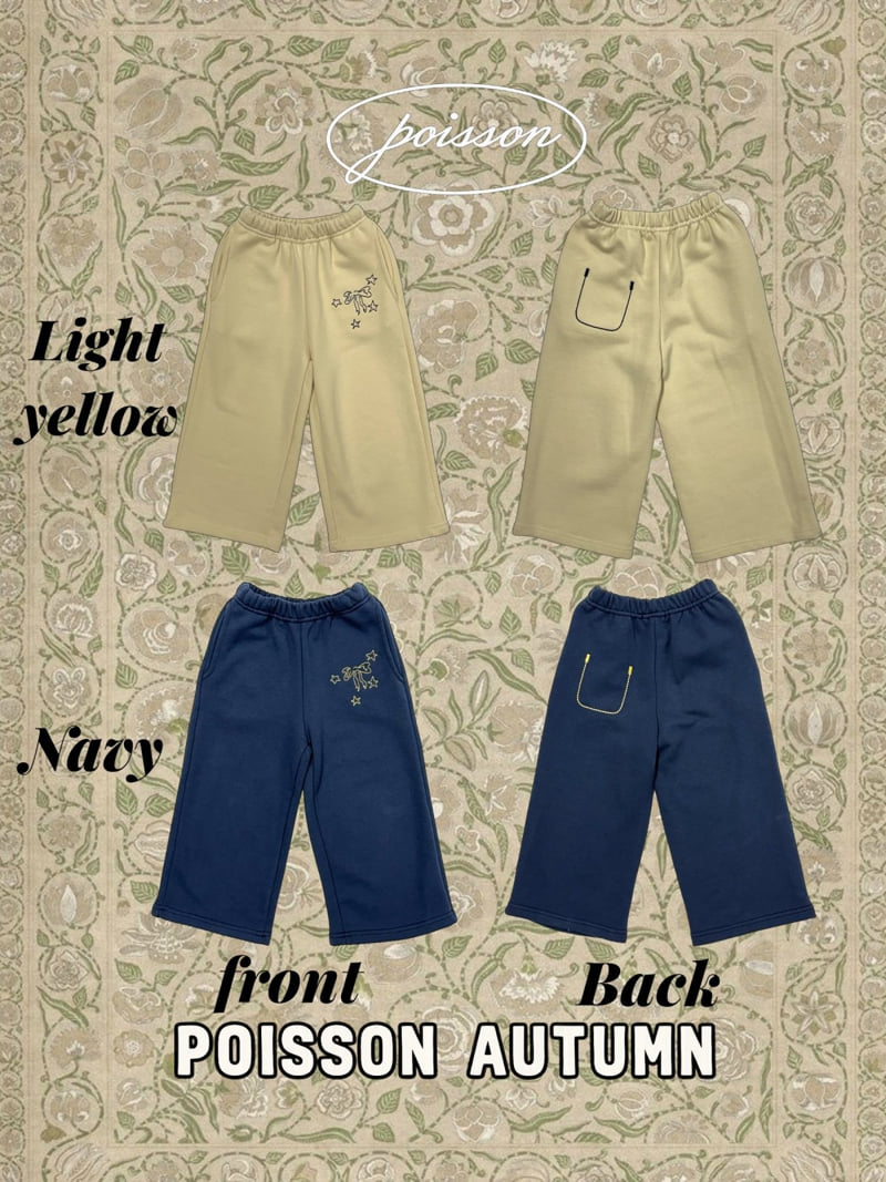 Poisson - Korean Children Fashion - #discoveringself - Ribbon Embroidery Pants