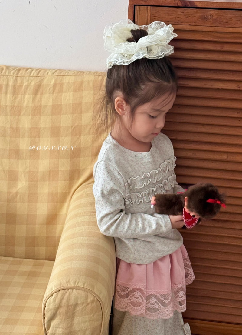 Poisson - Korean Children Fashion - #fashionkids - Bloom Lace Scrunchie - 9