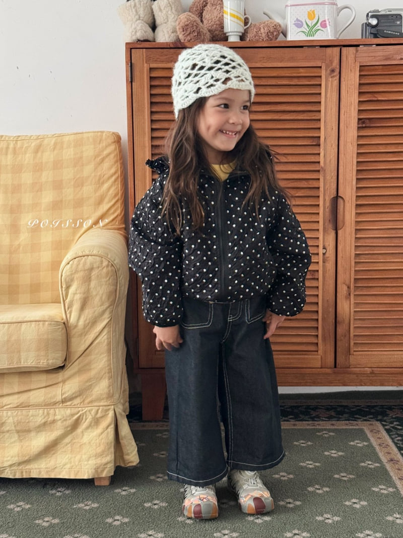 Poisson - Korean Children Fashion - #fashionkids - Heart Denim Pants - 5