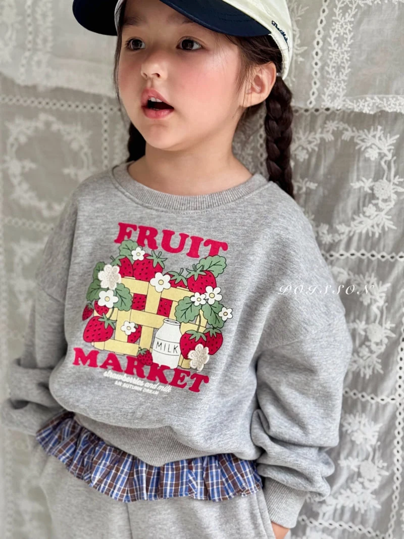 Poisson - Korean Children Fashion - #fashionkids - Blue Market Sweatshirt - 3