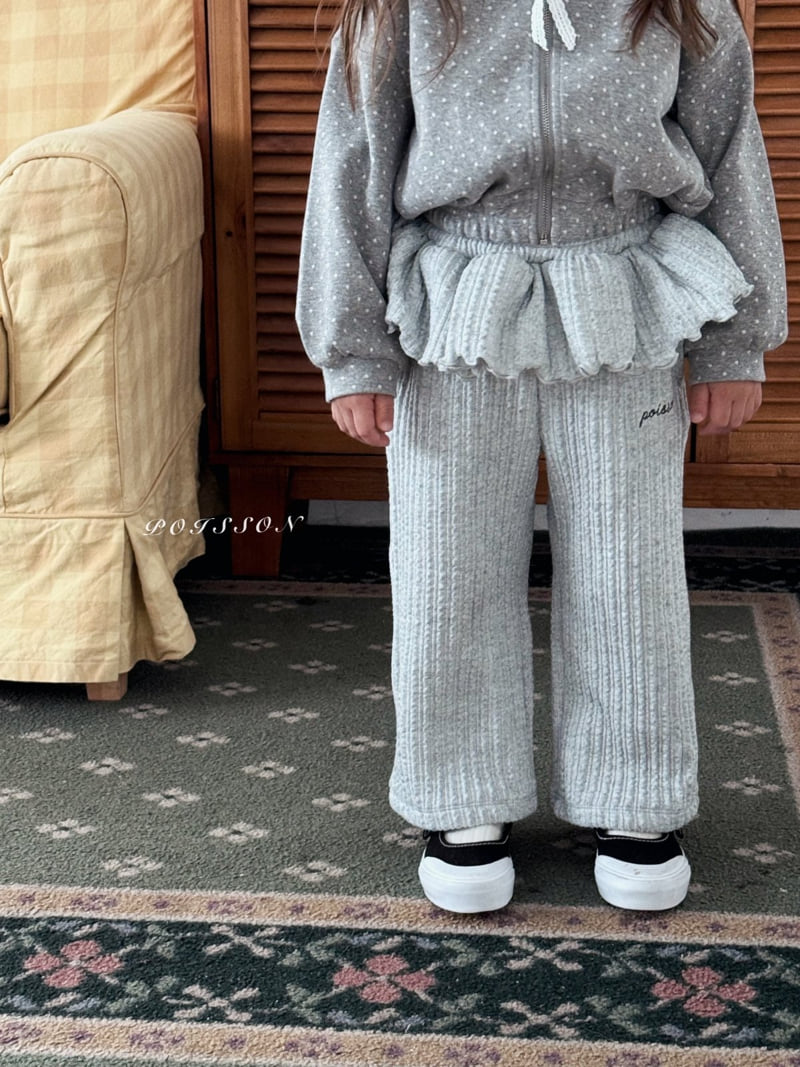 Poisson - Korean Children Fashion - #fashionkids - Knit Frill Pants - 10