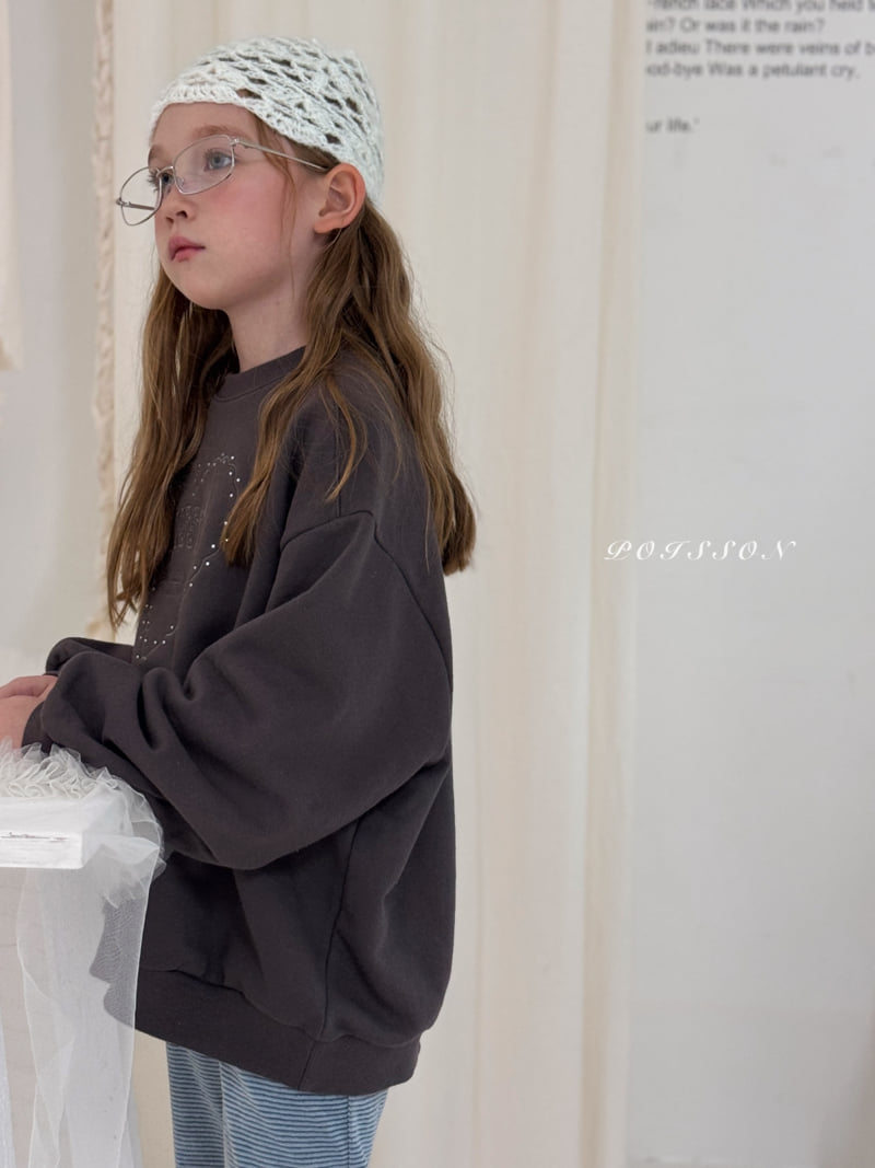 Poisson - Korean Children Fashion - #fashionkids - Poisson Embroidery Sweatshirt - 11