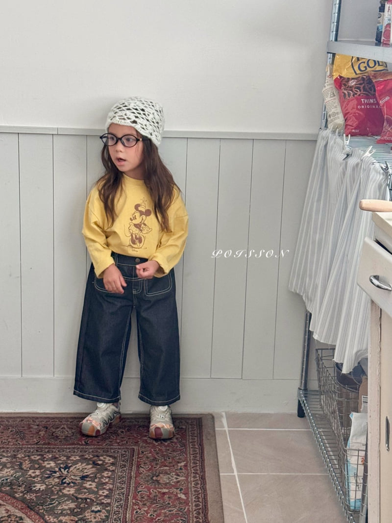 Poisson - Korean Children Fashion - #kidsshorts - Heart Denim Pants - 6