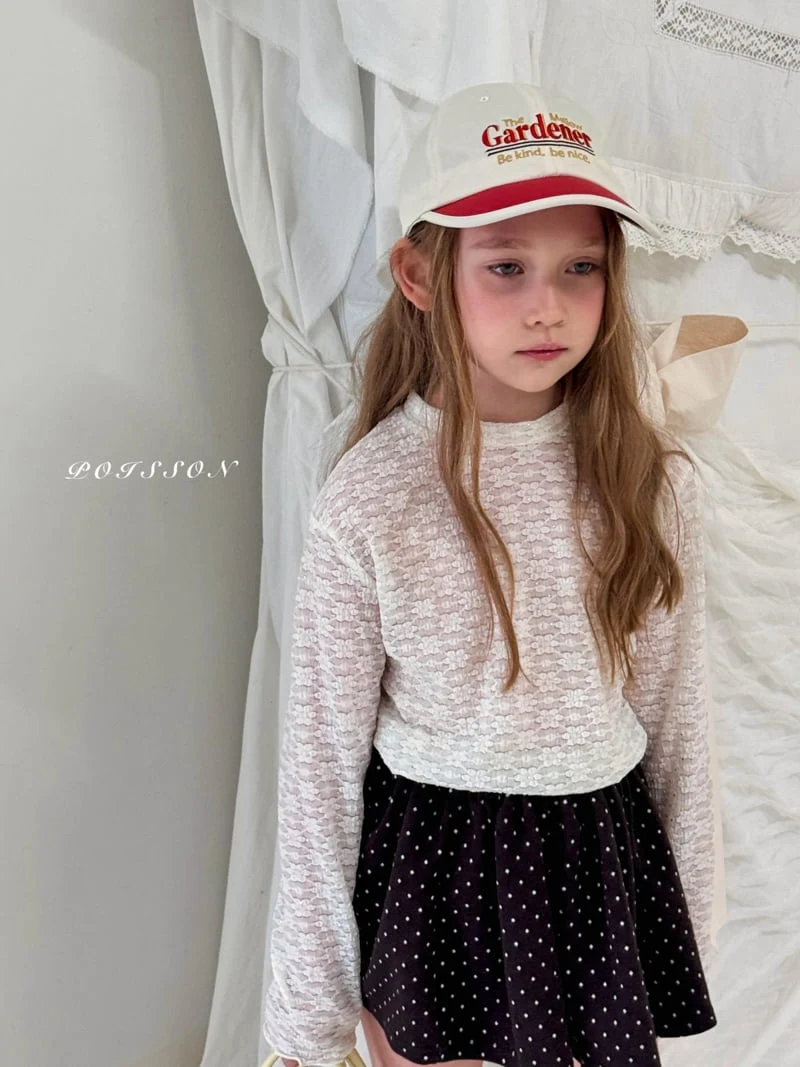Poisson - Korean Children Fashion - #kidsshorts - Lace Layered Tee - 8