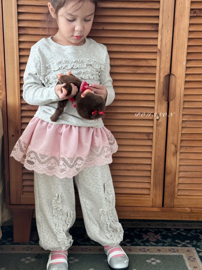 Poisson - Korean Children Fashion - #kidsshorts - Frill Jogger Pants - 4