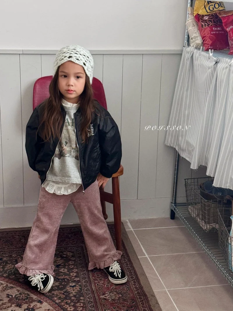 Poisson - Korean Children Fashion - #kidzfashiontrend - Hive Bomber Padded Jacket - 7