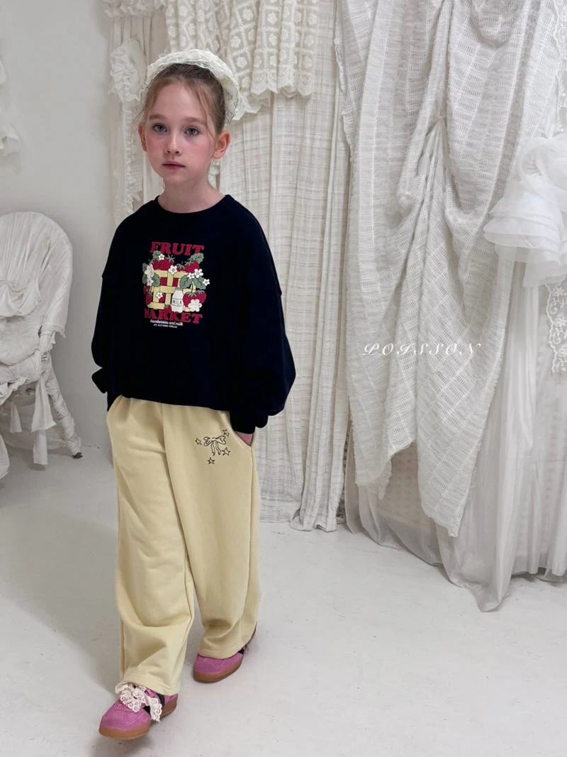 Poisson - Korean Children Fashion - #kidzfashiontrend - Blue Market Sweatshirt - 6