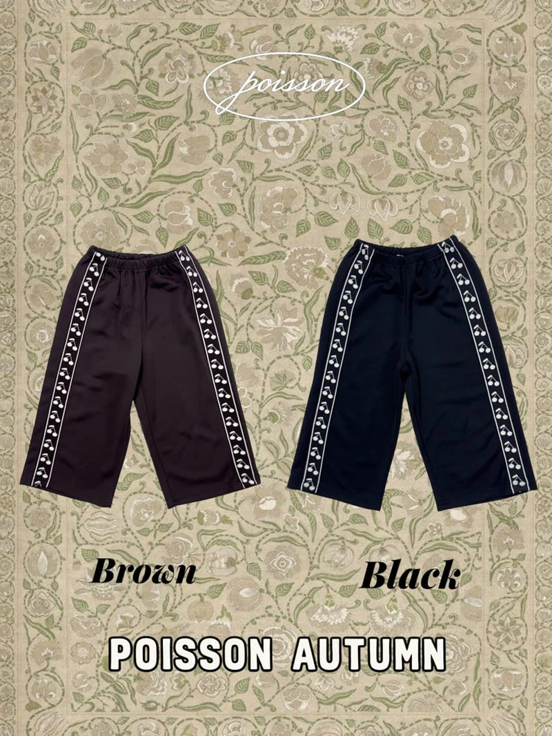 Poisson - Korean Children Fashion - #kidzfashiontrend - Cherry Pants
