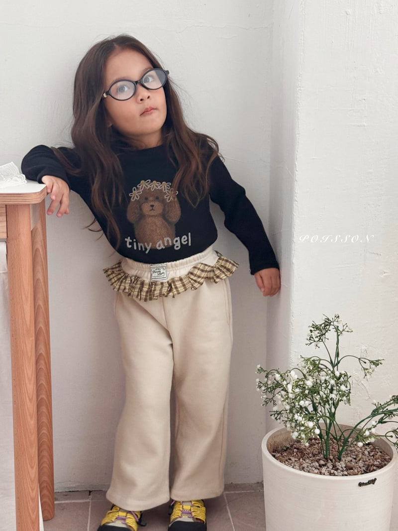 Poisson - Korean Children Fashion - #kidzfashiontrend - Check Frill Pants - 11