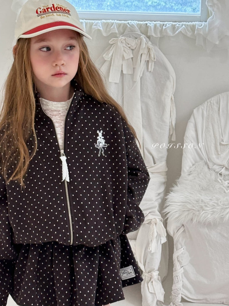 Poisson - Korean Children Fashion - #kidsstore - Dot Zip-Up - 4