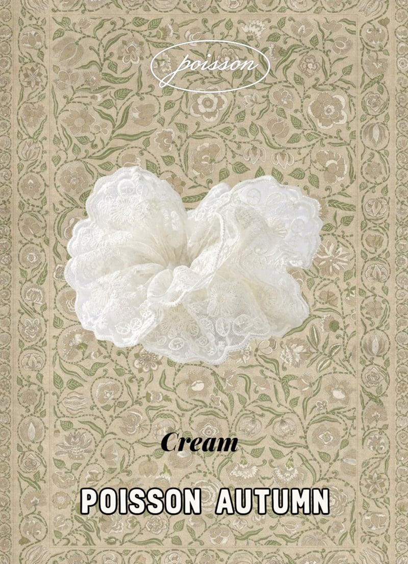 Poisson - Korean Children Fashion - #magicofchildhood - Bloom Lace Scrunchie