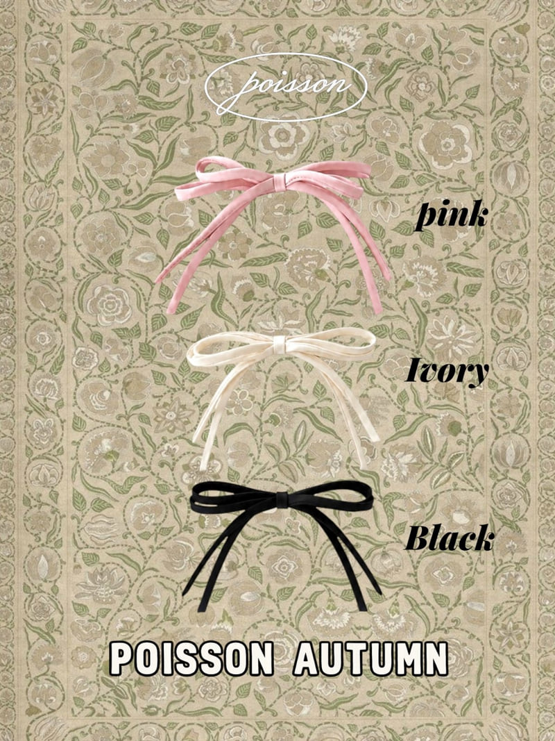 Poisson - Korean Children Fashion - #magicofchildhood - Ribbon Hair Clip