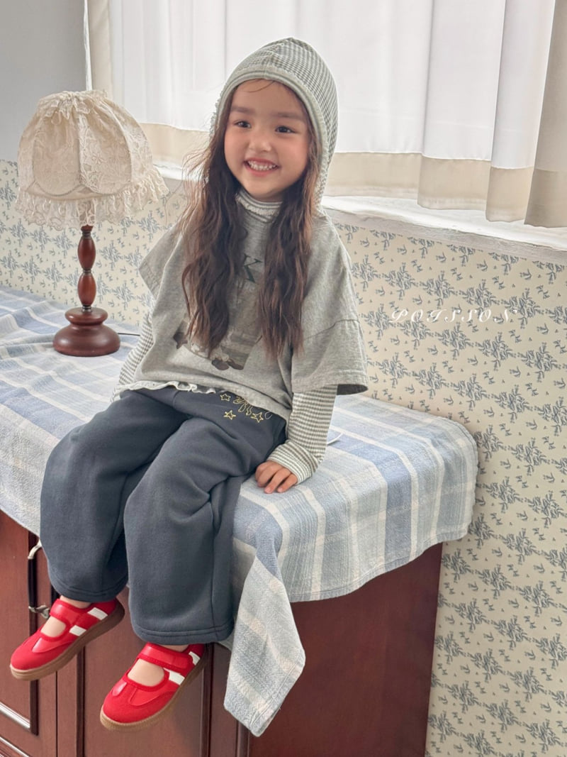 Poisson - Korean Children Fashion - #magicofchildhood - Ribbon Embroidery Pants - 8