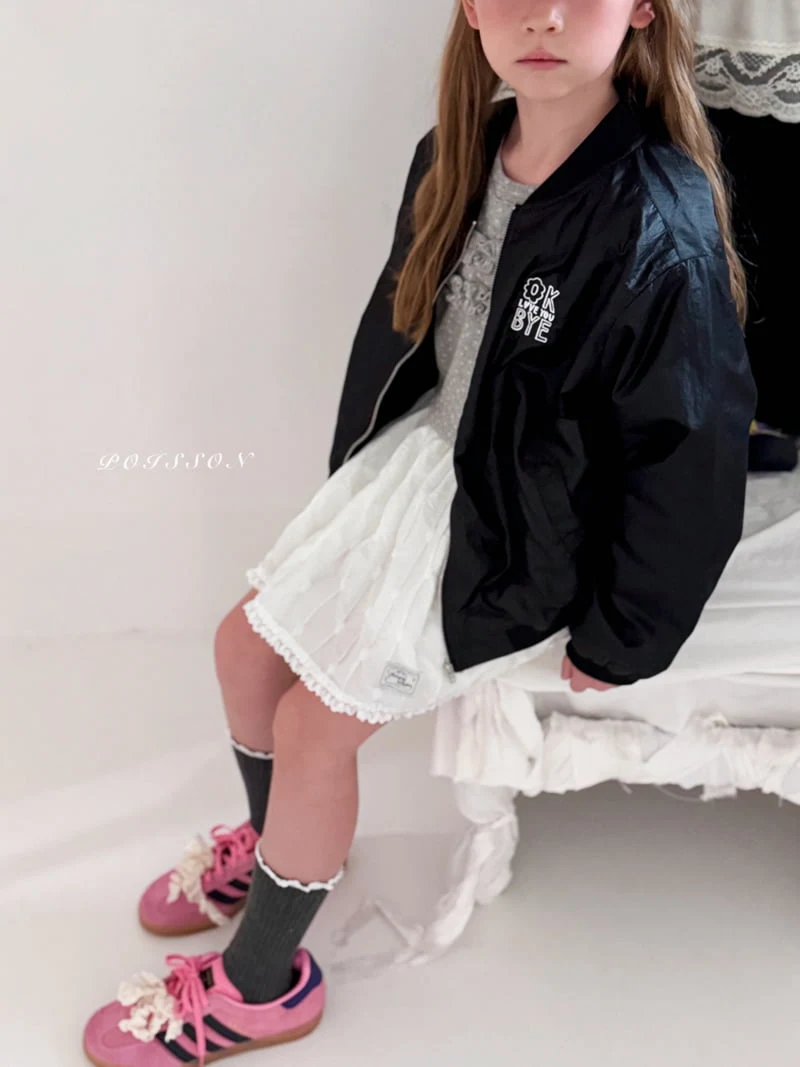 Poisson - Korean Children Fashion - #minifashionista - Hive Bomber Padded Jacket - 11