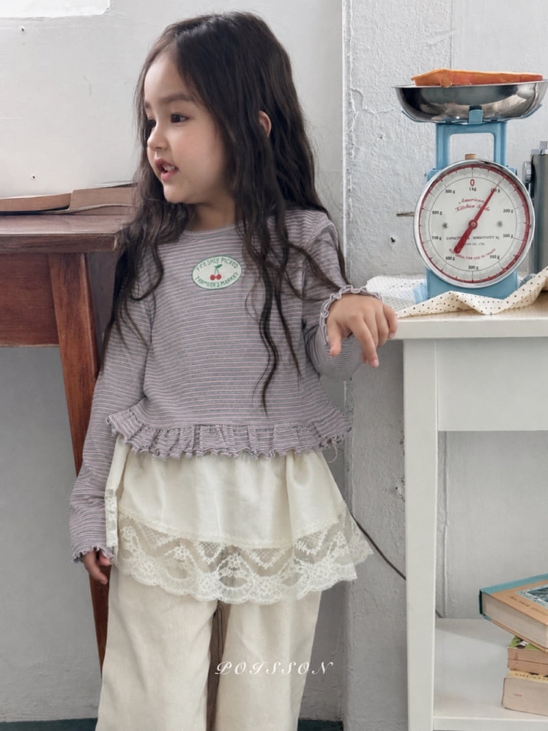Poisson - Korean Children Fashion - #minifashionista - Cherry Market Tee - 7