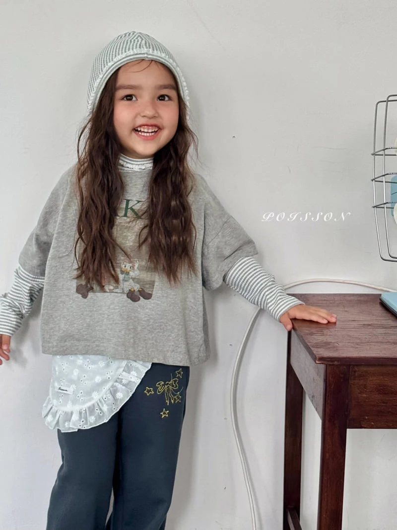 Poisson - Korean Children Fashion - #minifashionista - Stripe Hooded Tee - 3