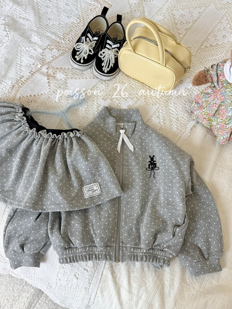 Poisson - Korean Children Fashion - #minifashionista - Dot Zip-Up - 8