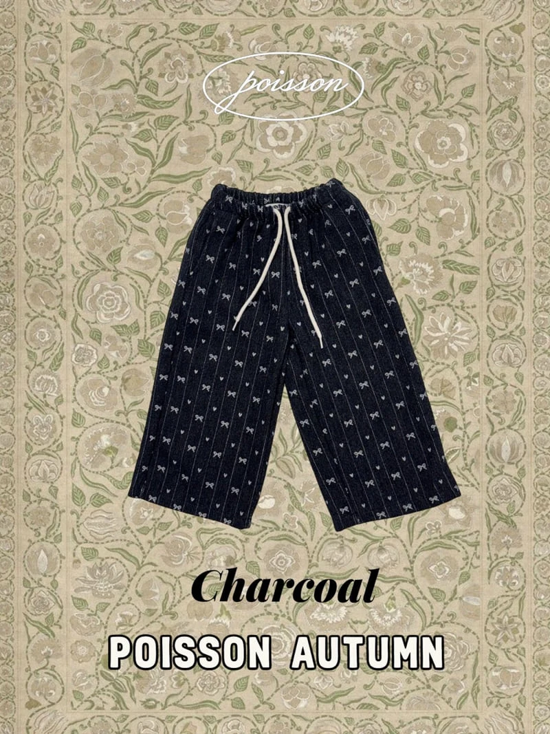 Poisson - Korean Children Fashion - #prettylittlegirls - Ribbon Pants