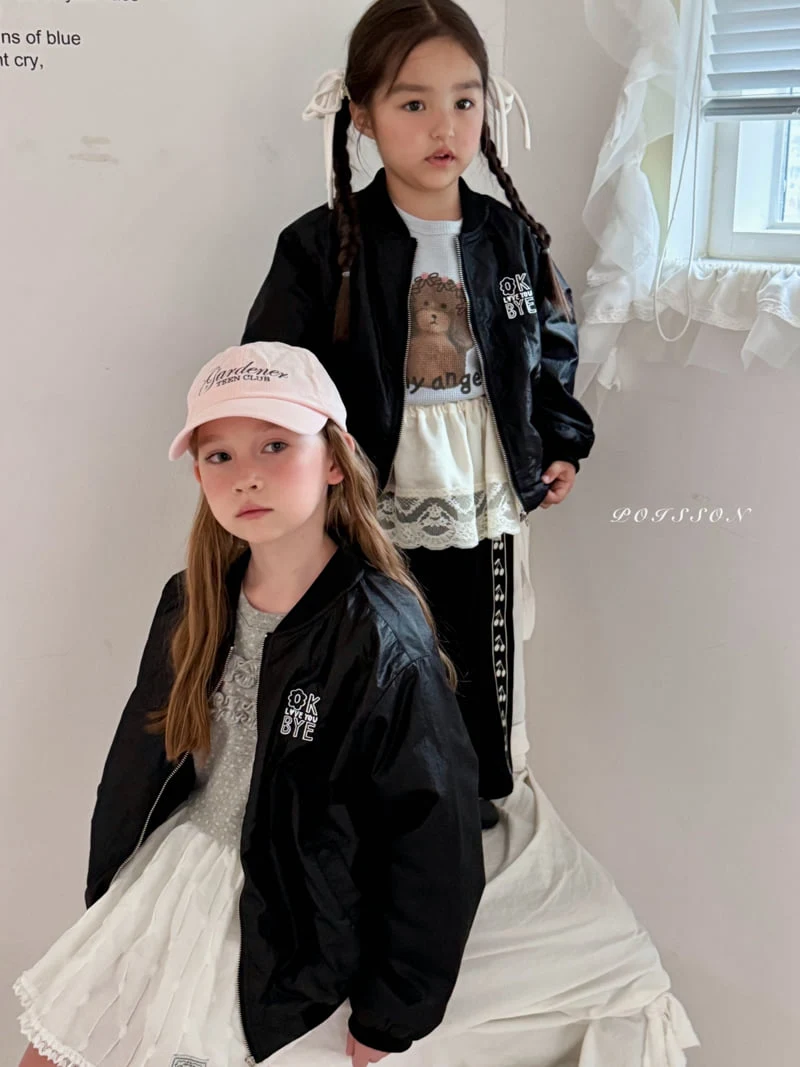 Poisson - Korean Children Fashion - #prettylittlegirls - Hive Bomber Padded Jacket - 12