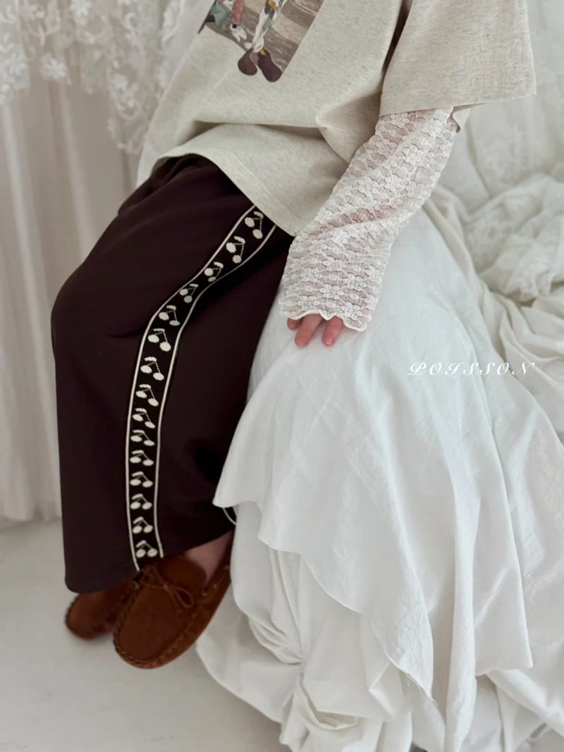 Poisson - Korean Children Fashion - #prettylittlegirls - Cherry Pants - 6