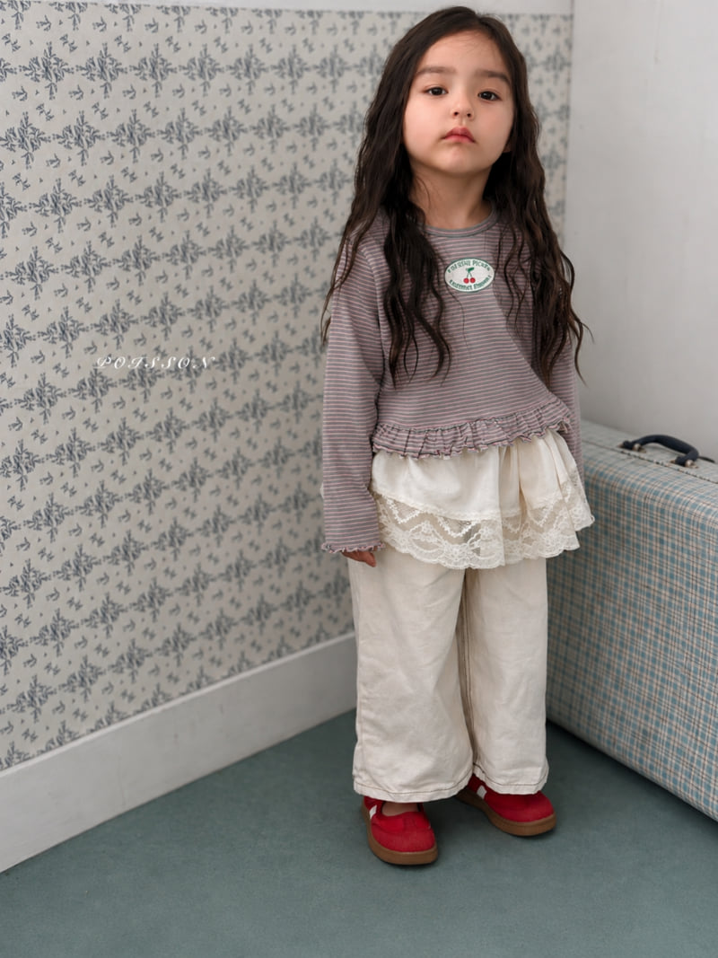 Poisson - Korean Children Fashion - #prettylittlegirls - Cherry Market Tee - 8