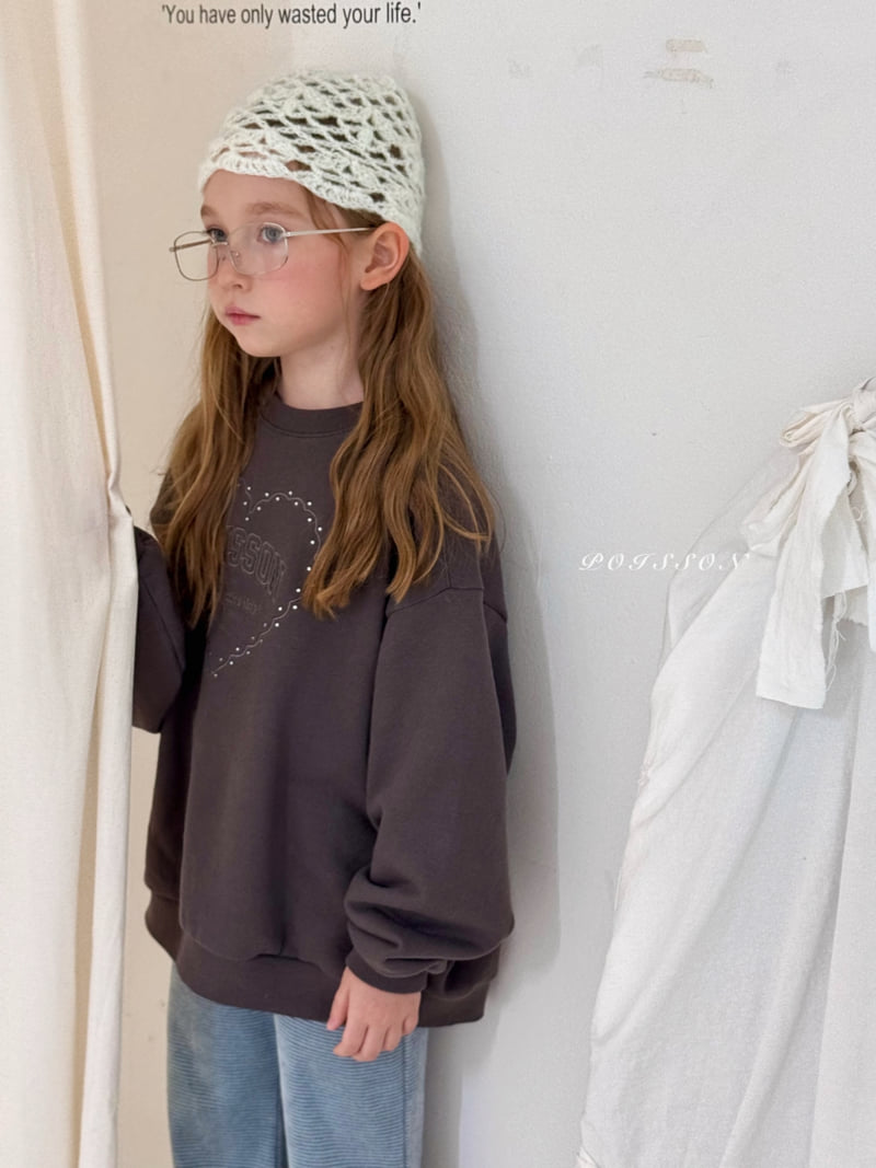 Poisson - Korean Children Fashion - #prettylittlegirls - Poisson Embroidery Sweatshirt - 5