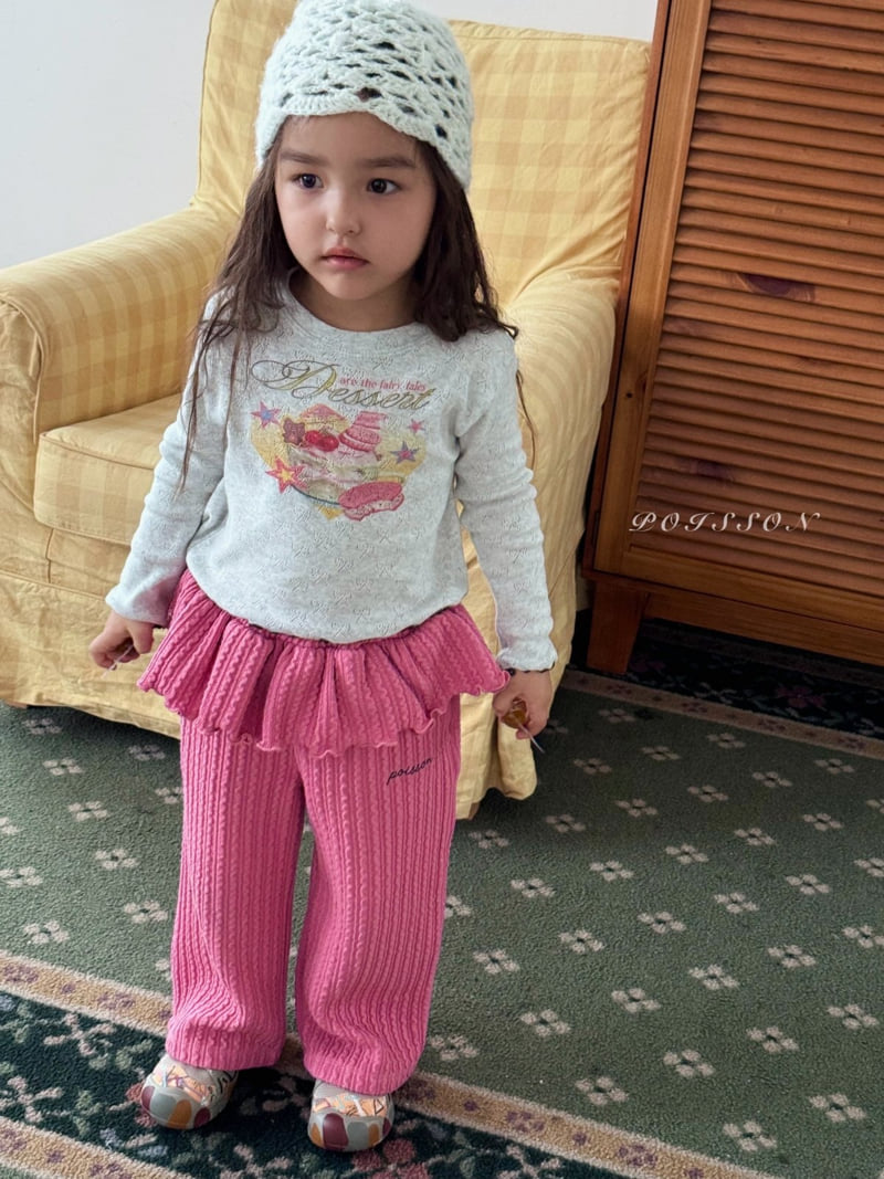Poisson - Korean Children Fashion - #stylishchildhood - Knit Frill Pants - 5